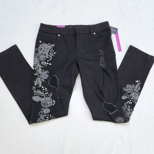 INC Black Denim Boyfriend Regular Fit Size 4